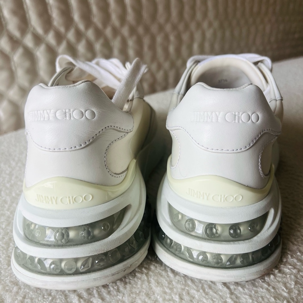 Women's Jimmy Choo white sneakers